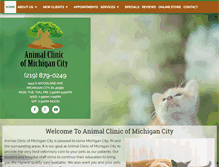 Tablet Screenshot of animalclinicofmc.com